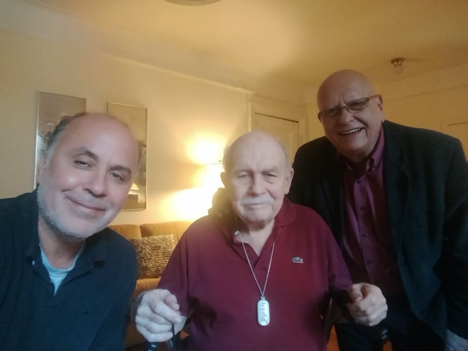 Figure 1: Lunch at Walter’s apartment at Claremont Av., Feb 2018, with John Labrecque