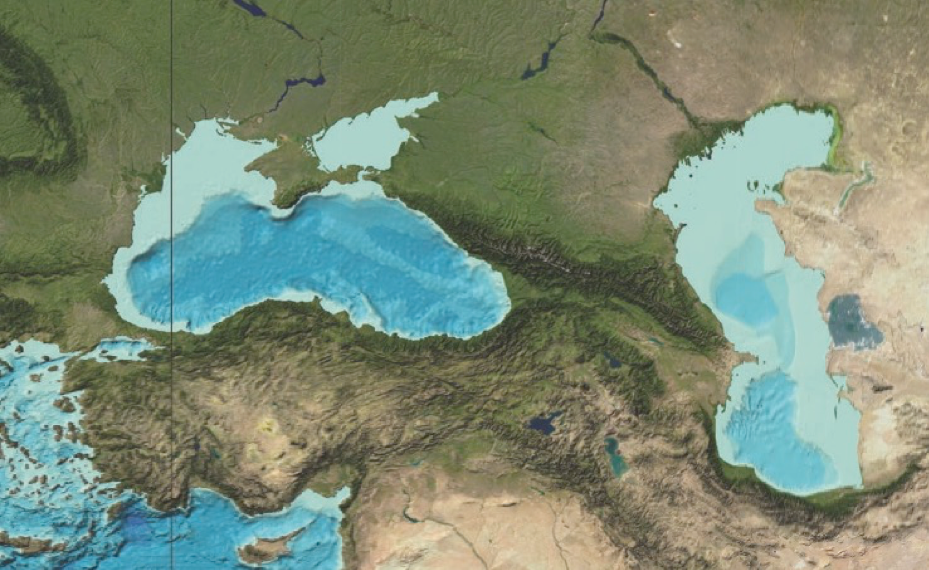 The Black and Caspian Seas