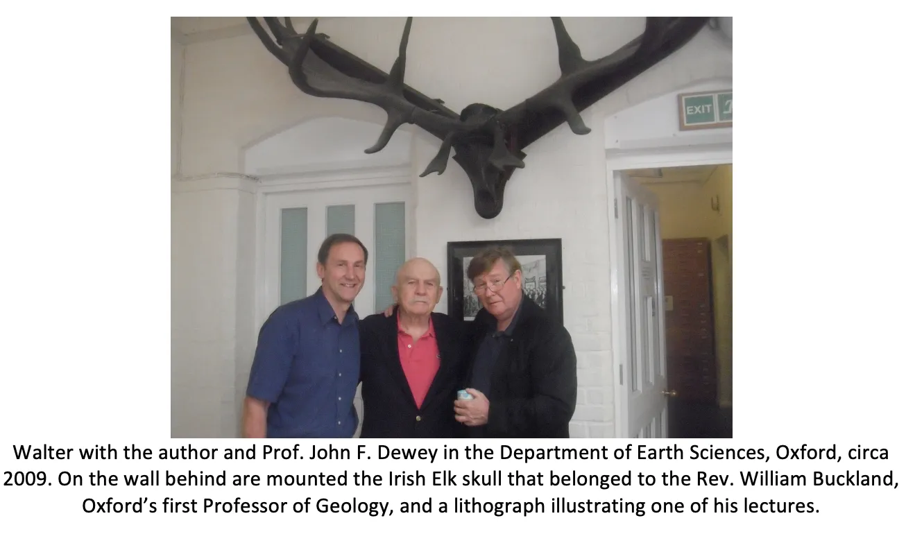 Walter with the author and Prof John F Dewey