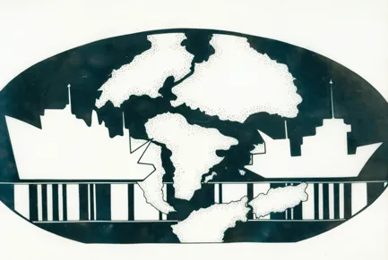 A drawing by Portia Takajan symbolizing the research at the Magnetics Department.