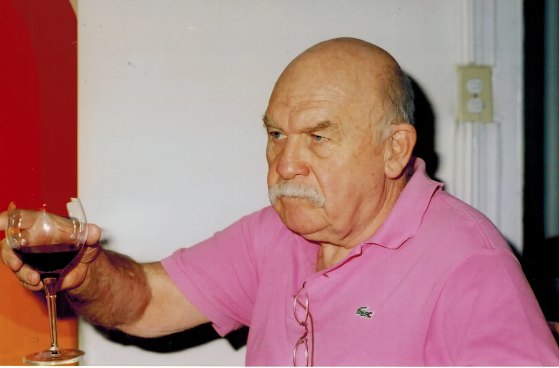 Walter with wine glass